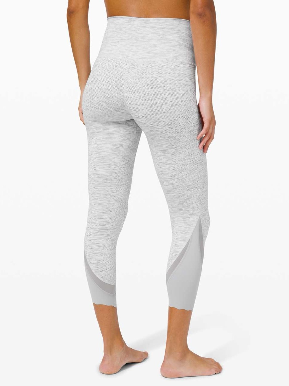 Lululemon Wunder Under Crop High-Rise *Roll Down Scallop Full-On Luxtreme 23"